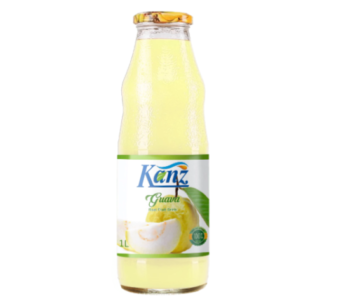 Kanz 1L Glass Bottle Guava
