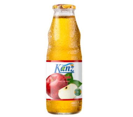 Kanz 1L Glass Bottle Apple